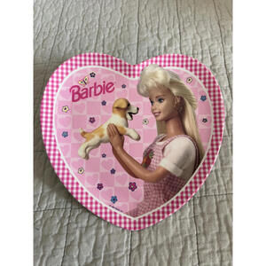 Vintage Zak Designs 1996 Barbie Plate Pink Gingham Picnic, Melamine Dinnerware